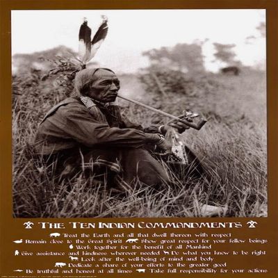 Studio B Ten Indian Commandments I Poster