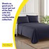 1500 Supreme Collection King Sheet Sets Navy Blue - Luxury Hotel Bed Sheets and Pillowcase Set for King Mattress - Extra Soft, Elastic Corner Straps, Deep Pocket Sheets, King Navy Blue view 2