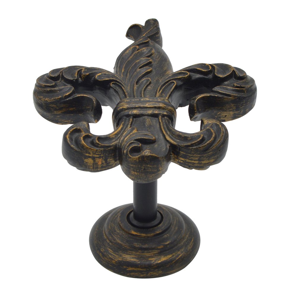 Urbanest Fleur de Lis Medallion Drapery Holdback, Burnt Gold