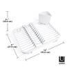 Umbra Sinkin Dish Drying Rack  Drainer Caddy with Removable Cutlery Holder  Use in Sink or On Counter, Standard, White/Nickel view 4
