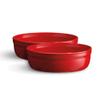 Emile Henry 5" x 1.5" Creme Brulee Dishes (Set of 2) | Burgundy view 1