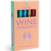 LuLu Wine Glass Markers - Metallic Colors 6 Pens Pack - Wine Charms Alternative view 1