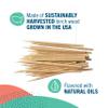 Preserve Toothpicks Refreshing Natural Mint Tea Tree Flavored Toothpicks for Fresh Breath Teeth & Gums - Sustainably Harvested Birch Wood - 24 Travel Cases (840 Picks) view 2
