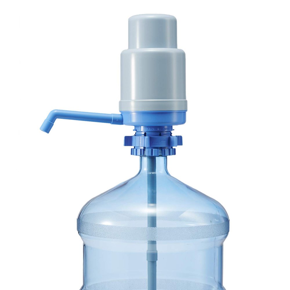 Water Bottle Pump - The Original Dolphin Manual Drinking Water Pump - Fits Most 5-6 Gallon Water Coolers [Excluding Glass]