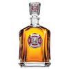Heritage Pewter Firefighter Decanter | 24 OZ Whiskey Decanter for Liquor with Airtight Stopper | Expertly Crafted Pewter Glass Clear view 1