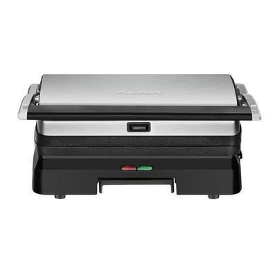Cuisinart GR-11 Griddler 3-in-1 Grill and Panini Press, Silver