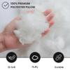 Foamily Throw Pillows Insert 12 x 20 Inches Hypoallergenic, Made in USA - Lumbar Decorative Couch, Bed Pillow view 3