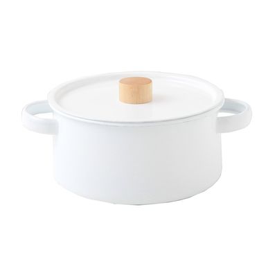 Japan Kaico Horo(Enamelware) Sauce Pot 2.6L Makoto Koizumi Design