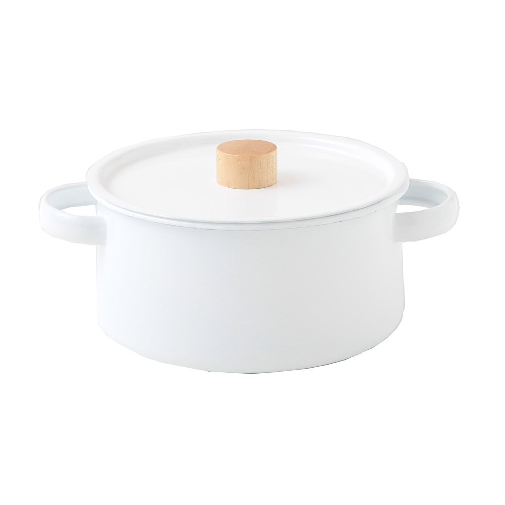 Japan Kaico Horo(Enamelware) Sauce Pot 2.6L Makoto Koizumi Design