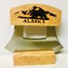 Alaska Ulu Wood Alaska w/Rustic Bear Mountain Handle Design view 1