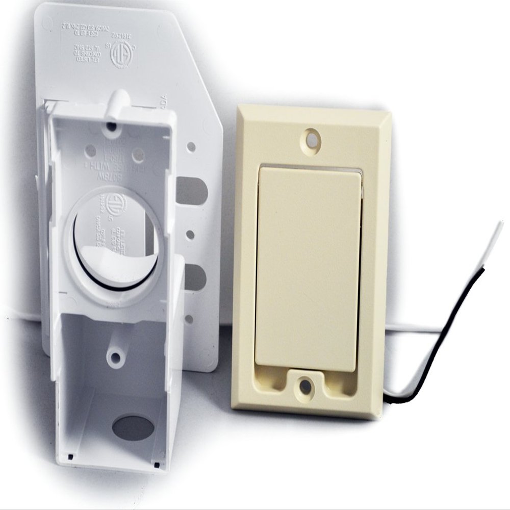 Supervalve Central Vacuum Cleaner Inlet Valve with 110 Receptacle, Beige