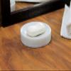 KLEO Soap Dish - Round Design | Natural White Marble Stone | Soap Holder | Soap Tray | Soap Case | Luxury Bath Accessories view 4