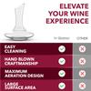 Le Chateau Large Elegant Crystal Wine Decanter with Aerator  750ml Glass Decanter  Hand-Blown Lead-Free Clear Glass Carafe with Aerator  Hand Held Gifts Red Wine Accessories/for Wine Lovers view 3