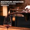 Le Chateau Large Elegant Crystal Wine Decanter with Aerator  750ml Glass Decanter  Hand-Blown Lead-Free Clear Glass Carafe with Aerator  Hand Held Gifts Red Wine Accessories/for Wine Lovers view 4