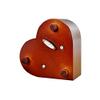 WESTONETEK Heart Shaped Vintage Wood Carved Mechanism Musical Box Wind Up Music Box Gift for Christmas/Birthday/Valentine's Day, Melody Castle in The Sky view 4