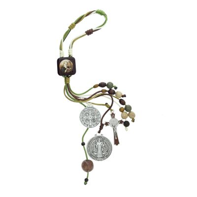 Saint Benedict Home Blessing | Features Two Saint Benedict Medals and Crucifix for Spiritual Protection