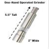 Salt And Pepper Grinder Set or Singles, Grind Gourmet Original Pump & Grind Cooking Gadgets, Spice Grinder, Pepper Mill, Modern Push Button Salt N Pepper Grinders, Buy 1, 2 .. view 3