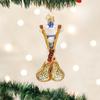 Old World Christmas Lacrosse Set Glass Blown Ornament for Christmas Tree, Handcrafted Holiday Decoration, Sport Collection view 2