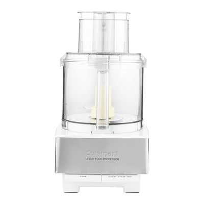 Cuisinart Food Processor 14-Cup Vegetable Chopper for Mincing, Dicing, Shredding, Puree & Kneading Dough, White Stainless, DFP-14BCWNY