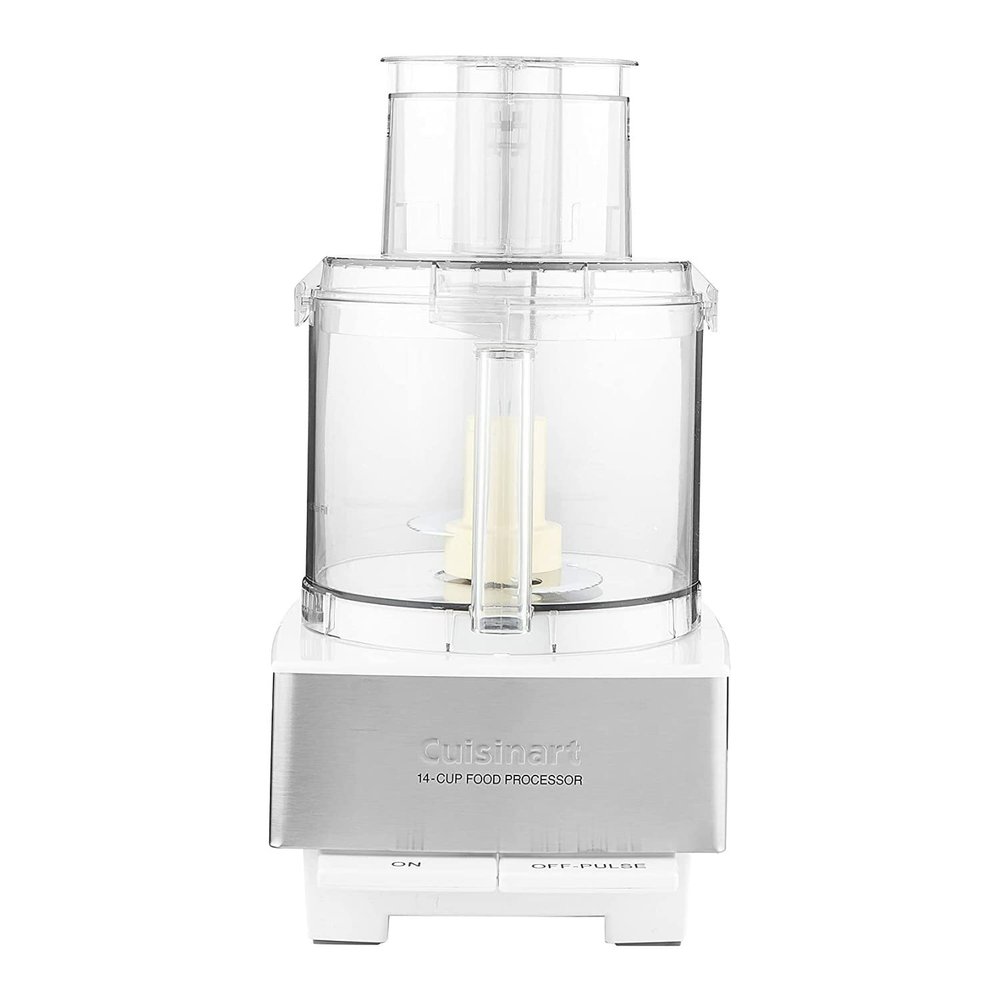 Cuisinart Food Processor 14-Cup Vegetable Chopper for Mincing, Dicing, Shredding, Puree & Kneading Dough, White Stainless, DFP-14BCWNY