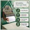 Renovators Supply Manufacturing Antique Brass Wall Mount Toilet Tissue Paper Holder 6.9" Wide Victorian Style Rust Resistant Solid Brass Bathroom Toilet Sanitary Paper Roll Holder Storage with Lid view 4