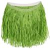 Beistle Adult Size Short Green Paper Grass Hula Skirt Luau Costume Accessory, One view 1