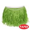 Beistle Adult Size Short Green Paper Grass Hula Skirt Luau Costume Accessory, One view 4