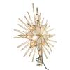 Kurt Adler 10 Light Gold Glitter Capiz Bethlehem Star Treetop, 14" view 1