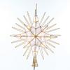 Kurt Adler 10 Light Gold Glitter Capiz Bethlehem Star Treetop, 14" view 2