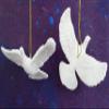 Kurt Adler Resin Friendship Dove Ornament (Set of 2), 4.5" view 4