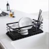 Yamazaki Home Self Draining Tray - Drying Board, Dish Drainer Mat, Black view 3