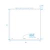 iDesign Waterproof PEVA Plastic Shower Curtain Liner for Use Alone or With Fabric Curtain, 72 x 72, Clear view 2