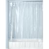 iDesign Waterproof PEVA Plastic Shower Curtain Liner for Use Alone or With Fabric Curtain, 72 x 72, Clear view 4