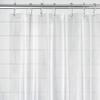 iDesign Vinyl Shower Liner, PVC-Free Curtain with Magnets for Master, Guest, Kids' Bathroom, Bathtub, Long, Clear view 2