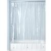 iDesign Vinyl Shower Liner, PVC-Free Curtain with Magnets for Master, Guest, Kids' Bathroom, Bathtub, Long, Clear view 4