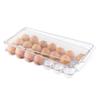 iDesign Clear Plastic Egg Holder for Fridge with Lid - 21 Egg Storage Container Organizer Bin view 1