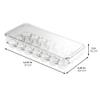 iDesign Clear Plastic Egg Holder for Fridge with Lid - 21 Egg Storage Container Organizer Bin view 3