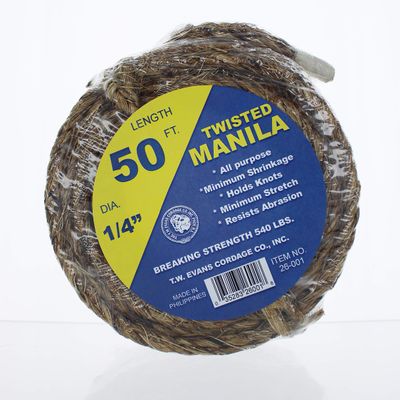 Wellington Puritan 28764 Twisted Manila Rope
