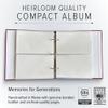 Gallery Leather Compact Photo Album for 4x6 Pictures, Holds 120 Photos, Premium Bonded Leather, 3-Ring Binder, Handcrafted, Made in USA, Acadia Burgundy - 9.25" x 8" view 2