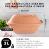 Romertopf Clay Roaster | Non-Stick Dutch Oven | Healthy Pot Cooking | Clay Baker | Versatile Cooking Vessel - 3.2 Quarts (3 Liters) for up to 4 people view 3
