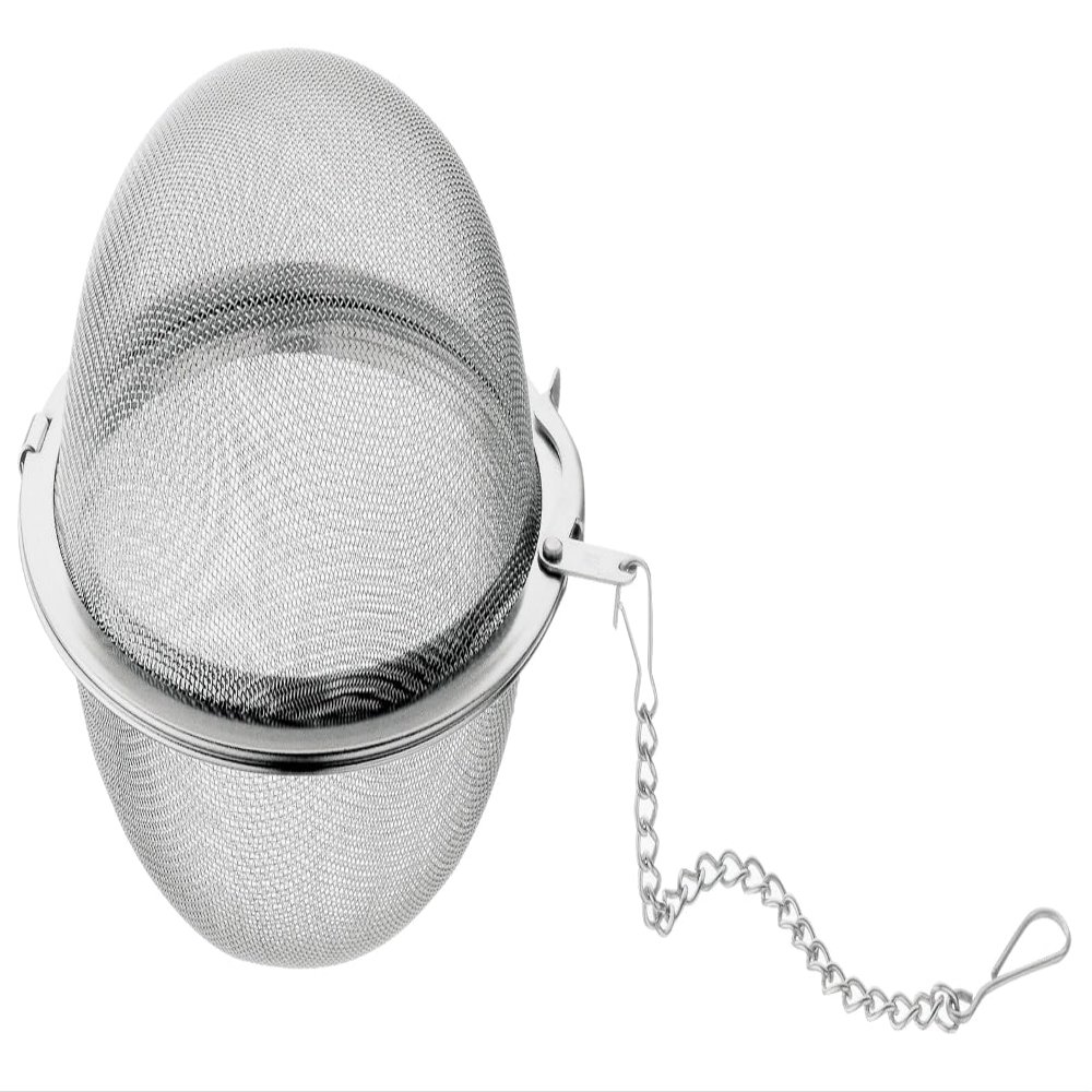 WMF Gourmet Tea Strainer 5 cm, Tea Ball with Chain, Tea Infuser, Spice Strainer, Spice, Polished Cromargan Stainless Steel, Dishwasher Safe