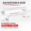Deflecto Adjustable Air Deflector for Sidewall and Ceiling Registers, Expands from 10 inch to 16 inch Wide, Clear Plastic Vent Cover with Magnetic Attachments for Heating and Cooling Systems view 2