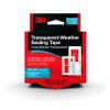 3M Transparent Weather Sealing Tape, 1.5 in x 30 ft, Crystal Clear Removable Insulation Tape for Interior Windows & Doors, Draft Stopper, Moisture-Resistant, Energy Saving, Made in USA, 1 Roll view 1