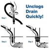 Drain King 186 Unclogs Bathroom Sinks, Showers, and Swimming Pool Drains, 1.5 to 3 Inch view 3
