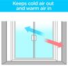 3M Indoor Patio Door Insulation, Insulator Kit for 6'-8" x 9' ft Patio Door, Keeps Cold Air Out and Warm Air In, Includes Heat Shrink Window Film and Scotch Window Film Mounting Tape (2144W-6) view 3