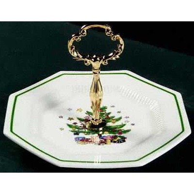 CHRISTMASTIME TRAY W/ POST HANDLE