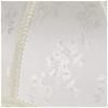 6" Top x 17" Bottom x 11" High x 12" Slant Lamp Shade Replacement Large Cream White Dome Traditional Fabric Fringe Floral Scalloped Spider Harp Finial - Springcrest view 2