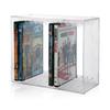 STORi Stackable Clear Plastic DVD Organizer with Rubber Feet | Rectangular Holder Perfect for Theater Room | Holds up to 14 Standard DVD Cases | Made in USA view 1