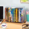 STORi Stackable Clear Plastic DVD Organizer with Rubber Feet | Rectangular Holder Perfect for Theater Room | Holds up to 14 Standard DVD Cases | Made in USA view 2