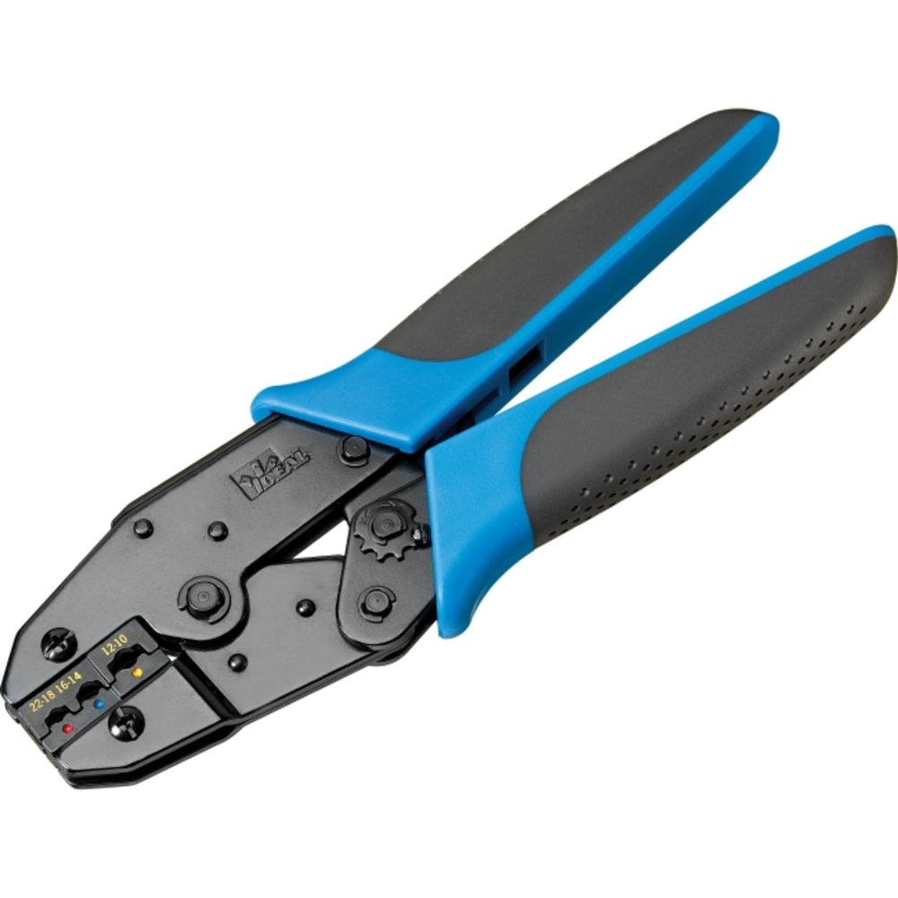 IDEAL Electrical 30-500 Crimpmaster Tool with Insulated Terminal Die Set, Crimp Tool for 22-10 AWG Insulated Terminals, 1 Ratchet Crimper w/ Die Set
